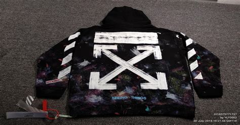 off white gradient hoodie fake